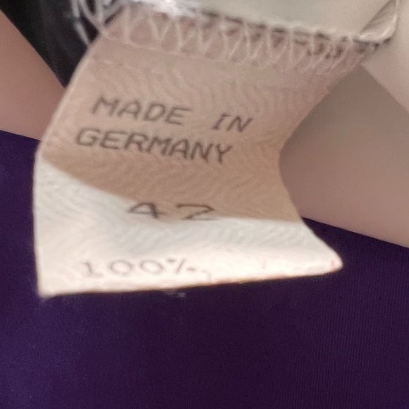 VTG📌 Ronnetta Stunning 90s Bold Color Blocks Big Button Down Blouse - Picture 14 of 16